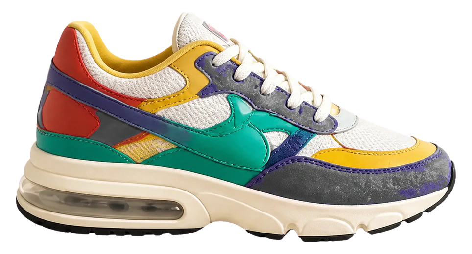A colourful sneaker with its background completely removed